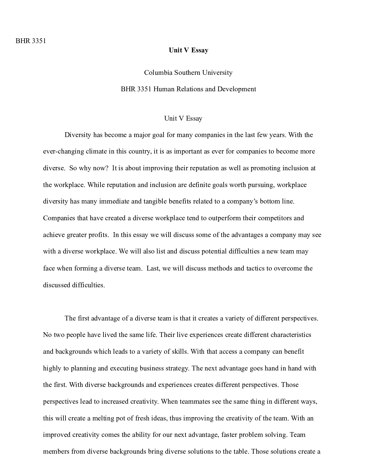 Preview image of Unit  V  Essay.docx (1)     BHR 3351 document